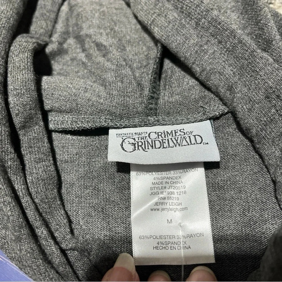 Women's HOODIE-Sweat Shirt -Fantastic Beast and The Crimes of Grindelwald NWT M - Picture 6 of 9